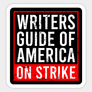 I Stand With The WGA - WGA Strike Sticker